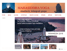 Tablet Screenshot of mahasiddhayoga.com